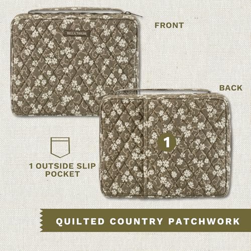 Bella Taylor Bible Cover, Quilted Bible Case, Woodland Floral - color: Woodland Floral, size: Large