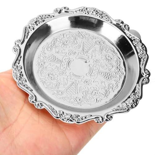 Alipis 6-Pack 3.93" Plates Mini Leaf Metal Snack Trays,for Party & Wedding