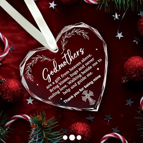 Godmother Proposal Gift - Godmother Gift - Will You be My Godmother - Godmother Gifts for Christmas, Godmother Gifts from Godchild, Godmother Gifts from Godchild - Christmas Ornament 2025 (Godmother)