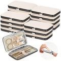 12Pack Stainless Steel Manicure Sets, 7pc Mini Travel Nail Grooming Tools