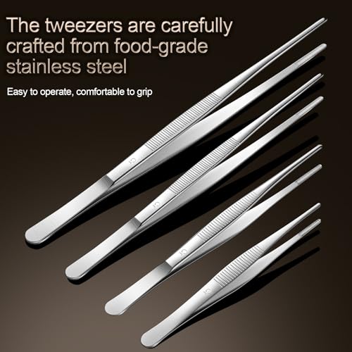 Aniso 6 Inches Stainless Steel garden tweezers - size: 6 inches