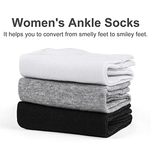 CHARKING 8 Pairs Ankle Socks for Women - Non Slip Cotton No Show Low Cut Casual Socks - color: 06 Pink/Yellow/Chartreuse/Cyan/Purple/Orange/Green/Blue