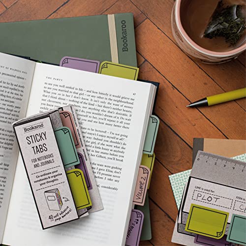 IF Bookaroo Sticky Tabs - Pastels,White