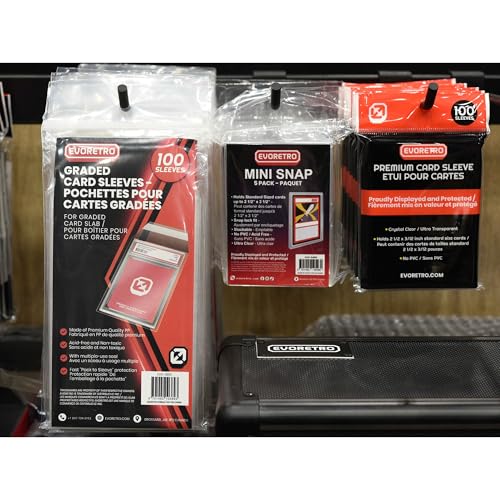 EVORETRO PSA Graded Card Sleeves, PSA Slab Protector for Graded Cards - size: PSA Graded Resealable Sleeves (Pack of 100)