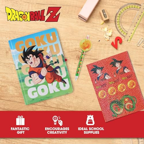 Dragon Ball Z Kids Stationary Set for Girls and Boys, Journal Kit with Pen - color: Dragon Ball