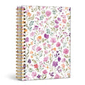 Enkvke Cute Spiral Notebook Journal for Women - color: Floral-Pink Purple-A5