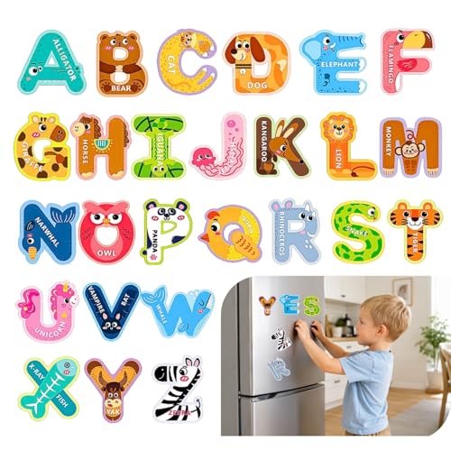 Alphabet Magnets ABC Magnets for Fridge Kids Magnetic Alphabet Letters