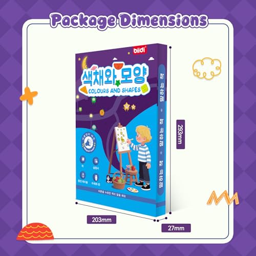 English Korean Bilingual Interactive Talking Sound Book Learning Toy Kid 2+ - color: Colours and Shapes-(en+kr)