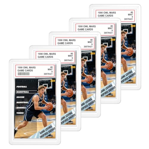 for 5 Pack PSA Slab Guard,Durable PSA Slab Protector Case,Hard TPU Stackable,Shock Absorbing Edge Protection,Soft Touch,Multicolor Guards with Precision Fit for Graded Cards Case,Clear - color: Clear, size: 5 Pack