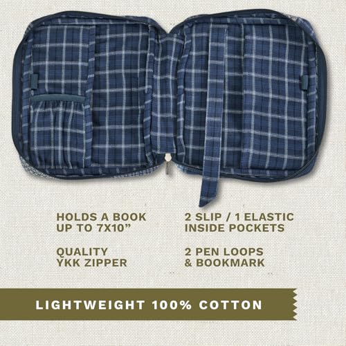 Bella Taylor Bible Cover, Quilted Bible Case, Heritage Blue Patch - color: Heritage Blue Patch, size: Large
