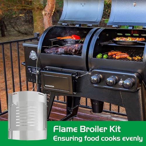 Flame Broiler Kit for Pit Boss PB1100PSC2 PB1230 Pellet Gas Combo Grills 1230 1230CC Lexington Sportsman Replacement Parts Pitboss Diffuser Heat Deflector Plate Smoker BBQ Accessories - size: For 1230 Series