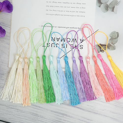 144Pcs 5 Inch Handmade Graduation Tassels for Bag Pendant, Bookmark(Mixed)