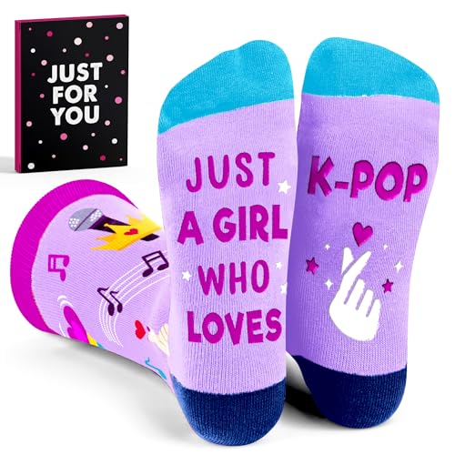 Kpop Merch - Unique Kpop Gifts for Girl, Teen - Cute Korean Socks - Christmas Gifts, Stocking Stuffers for Women - color: Music02