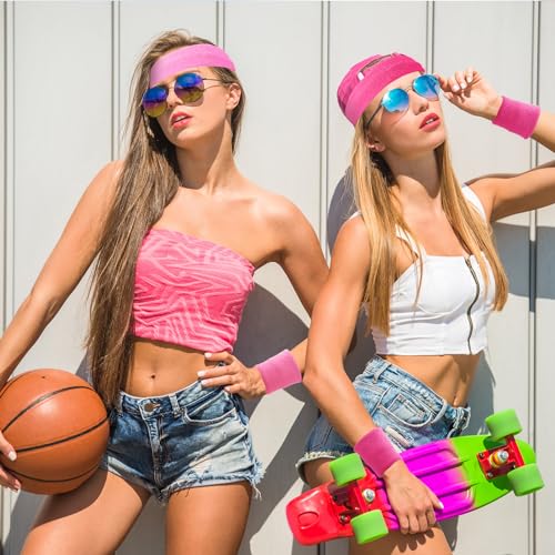 Sweatbands and Wristbands Set, Women, Men - color: Colorful
