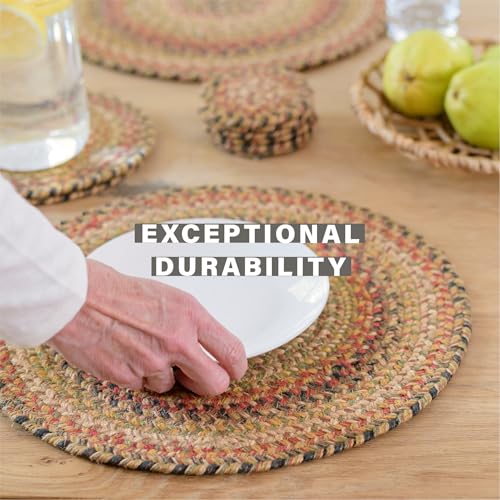 Homespice Kingston Jute Braided Placemats, Rect 13x19 Set of 4 - color: Kingston