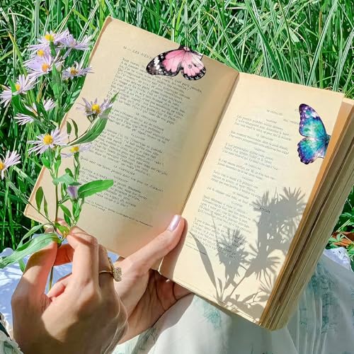 10 Pcs Butterfly Magnetic Bookmarks, Cute Animal Page Markers for Reading - color: Butterfly
