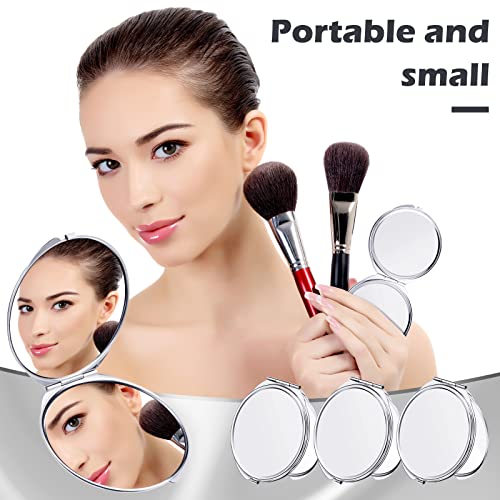 Yalikop 8 Pcs Compact Mirror Bulk, Mini Pocket Mirrors, Silver - color: Silver