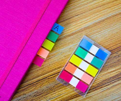 500 Pieces Tabs 2 Inch Sticky Index Tabs, Writable and Repositionable - color: Vibrant, size: 500