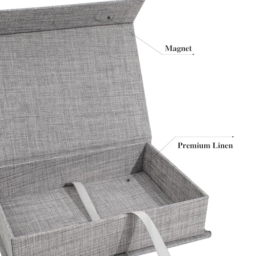 Photo Storage Box 5x7, Keepsake Box - Grey - color: Grey, size: 5"x7"