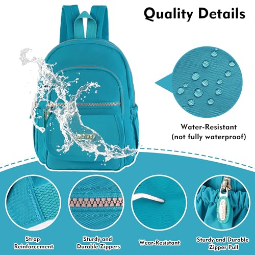 AOTIAN Mini Backpack for Women, Lightweight Sturdy Nylon Small Daypack - color: Mini Wake Blue