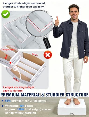 4-PACK Trading Card Storage Box 5 Row for 5000ct TCG / 3000ct Sports Cards - size: 5 ROW-4PACK