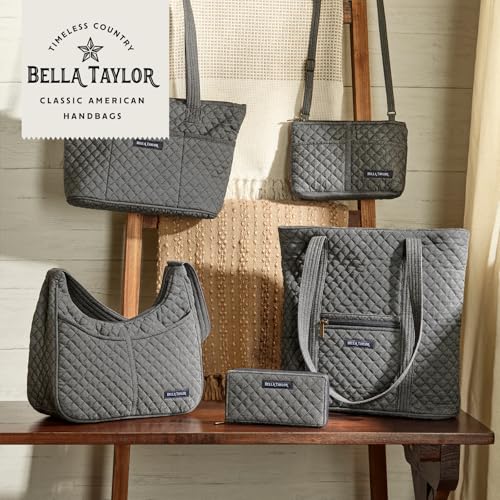 Bella Taylor Mini Crossbody, Quilted Handbag for Women - color: Dark Denim