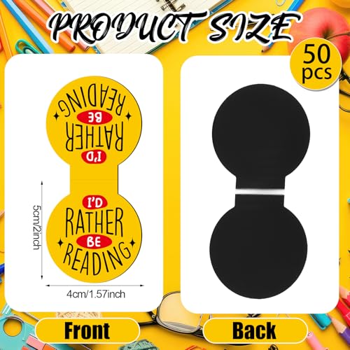 AmazingSpark 50 Pcs Magnetic Bookmarks for Reading, Colorful - style: Colorful