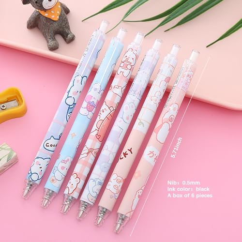 58PCS Cute Rabbit School Supplies Set Kawaii Stationery Kit Back to School, Including Notebook,Gel Pens,Pencil Case,Stickers,Festival Holiday Birthday Party Favors Easter Basket Stuffers