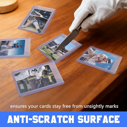 DEDC 50 Top Loader Thick Card Load Holder Storage for Trading Cards Sports Sleeves Hard Plastic 130 Point Protective Toploaders 3" x 4" Rigid Memorabilia Collectibles - size: 130pt