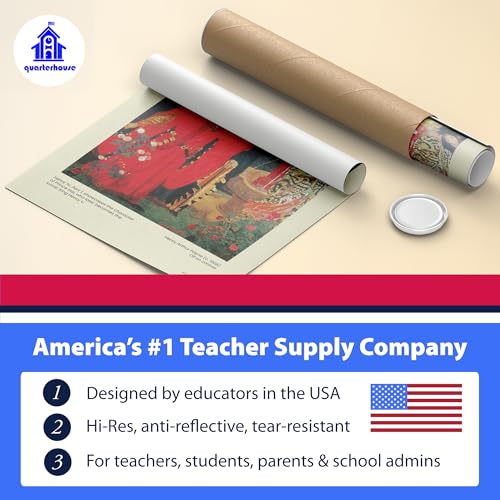 Quarterhouse 8 Poster Shakespeare Classroom Set - color: Shakespeare