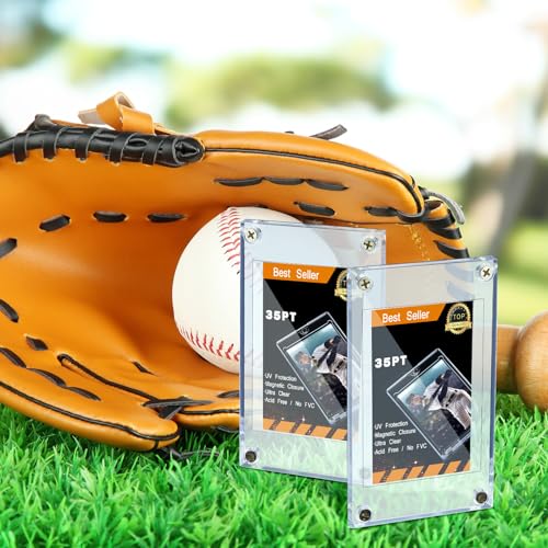 5 Pieces 4-Screw Acrylic Card Holder 35PT for Baseball Trading Cards