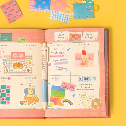 Monolike Wow Sticker Unmatched Friends Pattern Series.3 + Series.4 Set - Mini Size Cute Stickers, Square Stickers - color: Unmatched Friends Pattern Wow Series.3 + Series.4