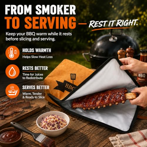 Bolycen 21 in BBQ Blanket for Resting Meat, Insulated Meat Resting Bag - size: 21in