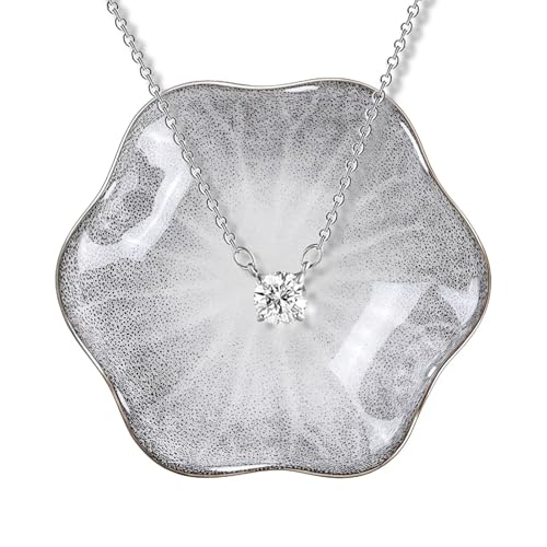 2Pcs Ceramic Jewelry Dish - Lotus Leaf Shape, for Ring Holder Necklace Small Key, Suitable for Mother Friend Sister, Gifts for Women, Cute Plate Trinket Tray, Home Decor (Grey & Blue) - color: Grey & Blue