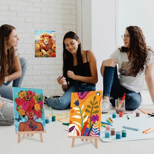 Sherr 24 Pcs Pre Drawn Canvas for Adult, Mixture, 8 x 10 Inch - size: 8 x 10 Inch, style: Mixture
