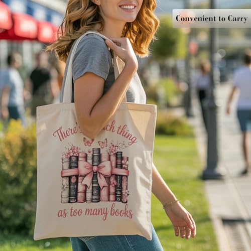 Aesthetic Canvas Tote Bag, Cute Reusable Bags for Women with Inner Pocket - color: Gray