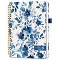 Taja Undated Weekly Planner, To Do List Notebook with Habit Tracker, A5 - color: e.Blue Blossom