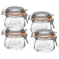 Le Parfait Super Jar 250ml (8oz) Glass Canning Jar, Wire Bail Lid, 4 Pack - color: 08oz (Set/4)