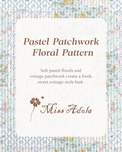 Miss Adola Corduroy Tote Bag for Women Cute Design - color: Floral Patchwork