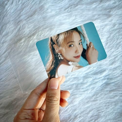 100 Pack Kpop Photocard Sleeves, 59x90mm, Unsealable - style: Unsealable