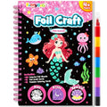 FUNNYB&G Foil Art Craft Kit for Kids, Sparkly Birthday Gift Toy for Girls - style: Mermaids