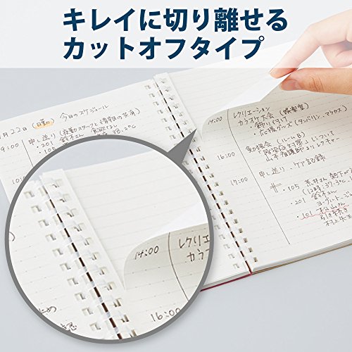 Kokuyo Spiral Graph Notebook, 5.8'' x 4.1'' Business Journal A6 Soft Ring Notebooks with 5mm Grid Ruled, 70 Perforated Sheets, Black 1 Subject Notebook, Note Taking for Work.Japan Import(SU-SV457S5-D) - size: A6