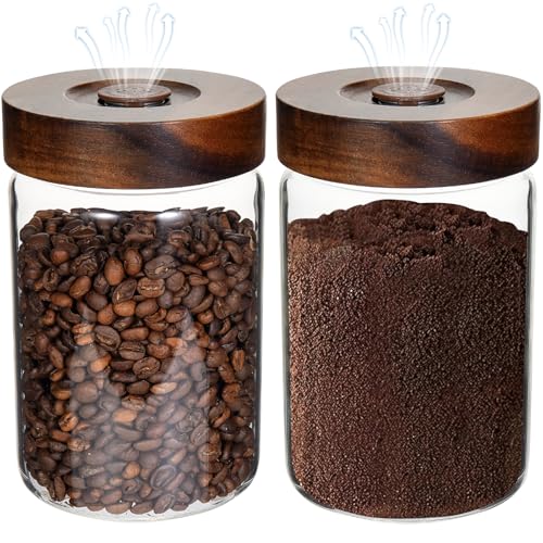 Glass Spice Jars Seasoning Containers Small Glass Jars with Lids Airtight Food Storage Canister for Kitchen Pantry Sugar Tea Coffee Bean Nuts Cookies Herbs Salt (30oz(900ml)*2 pack) - color: 30oz(900ml)*2 pack