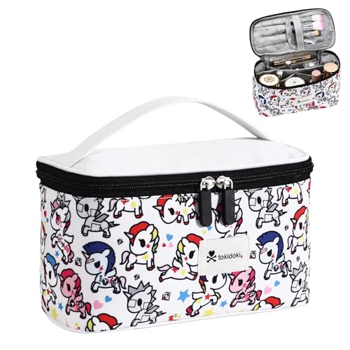 tokidoki Travel Makeup Bag, Large Cosmetic Organizer - color: Unicorno-A, size: A(9.4*5.1*5.5 inch)