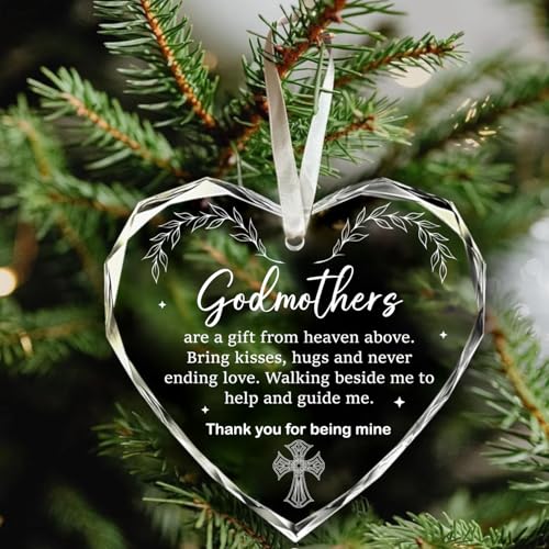 Godmother Proposal Gift - Godmother Gift - Will You be My Godmother - Godmother Gifts for Christmas, Godmother Gifts from Godchild, Godmother Gifts from Godchild - Christmas Ornament 2025 (Godmother)