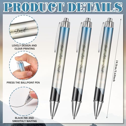 Resurhang 12 Sets Father's Day Notebook Gifts 5.5 x 4.3'' Man of God Spiral Notebook Ballpoint Pens for Father's Day Dad Birthday Gifts - style: Father's Day