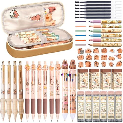 Capybara Stationery Set,Cute Capybara School Supplies Gifts