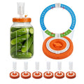 6 Pack Fermentation Lids with Airlocks for Wide Mouth Mason Jar - size: 3.3 IN*6 Pack (No Jar)