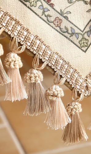 Patdrea Designer French Elegant Linen Table Runner,12"X71"-Audrey A - color: Audrey a Linen, size: 12"*71"