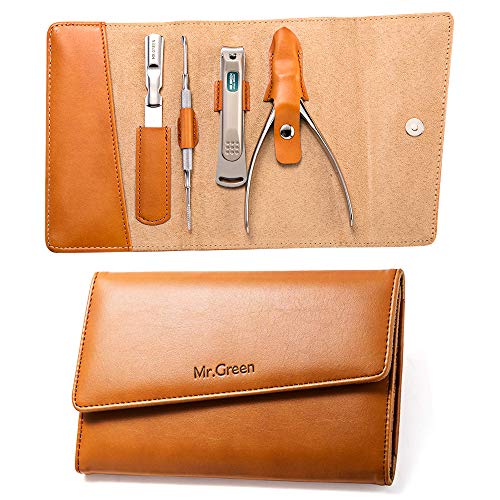 4 Pcs Manicure Set, Pedicure Sets, Nail Clipper Stainless Steel Professional Nail Cutter with Travel Case - color: Mr-6036